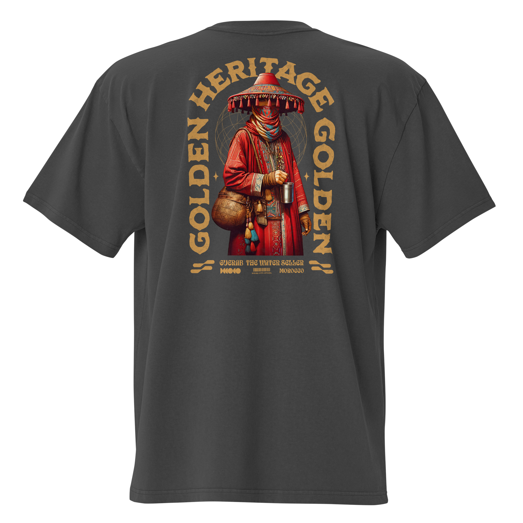 Morocco Golden Heritage Guerab Oversized faded t-shirt