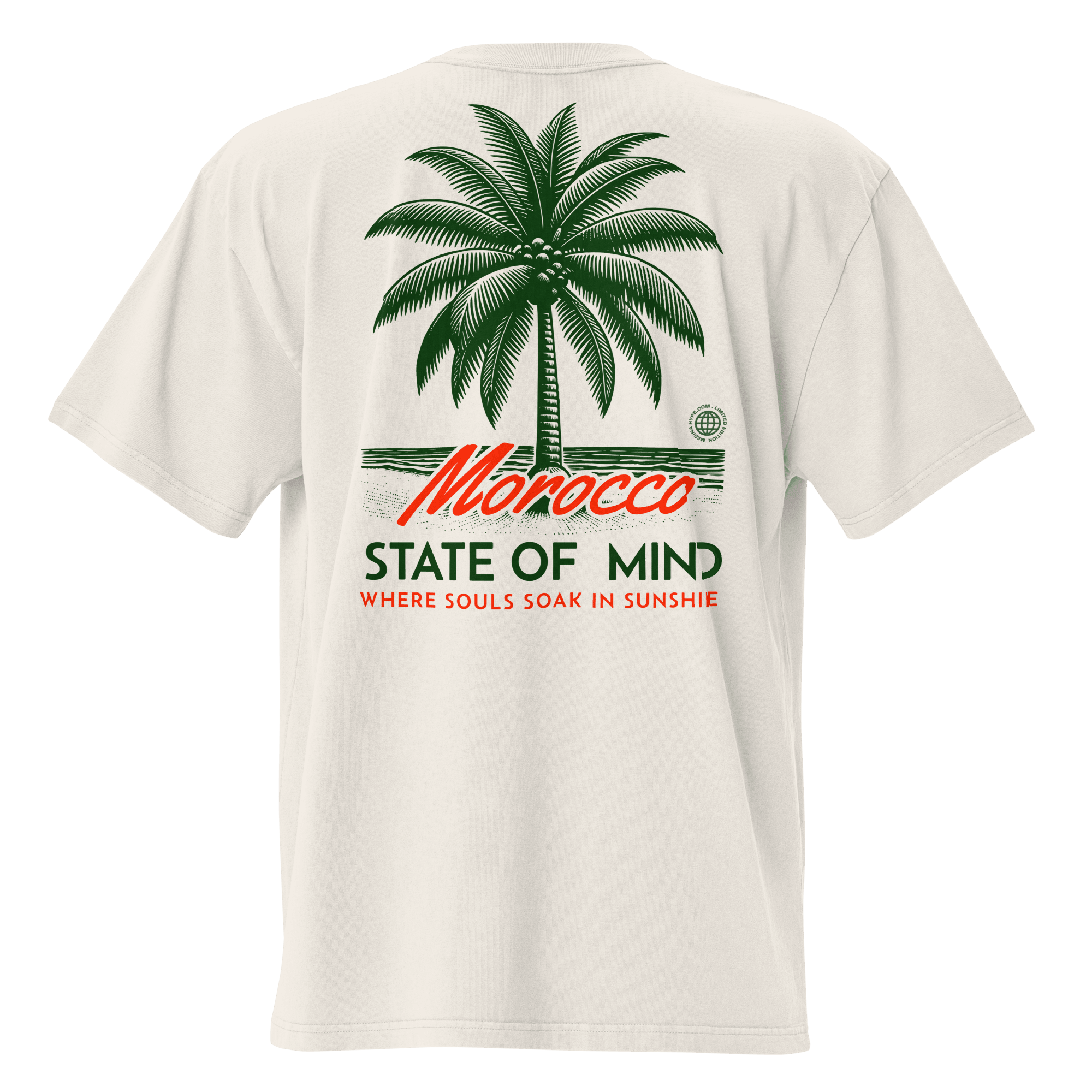 Morocco State Of Mind Oversized faded t-shirt