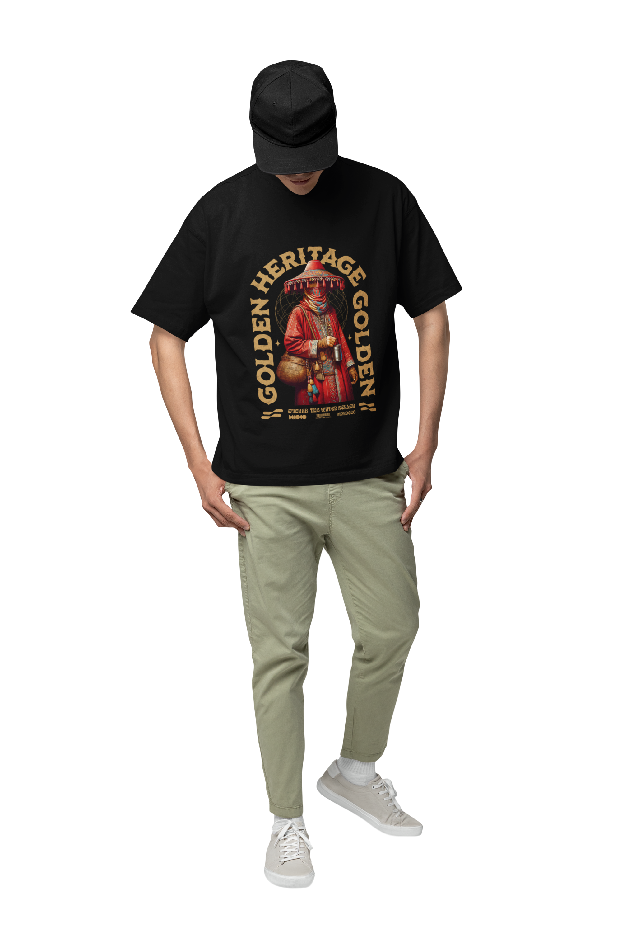 Morocco Golden Heritage Guerab Unisex Oversized Boxy Tee